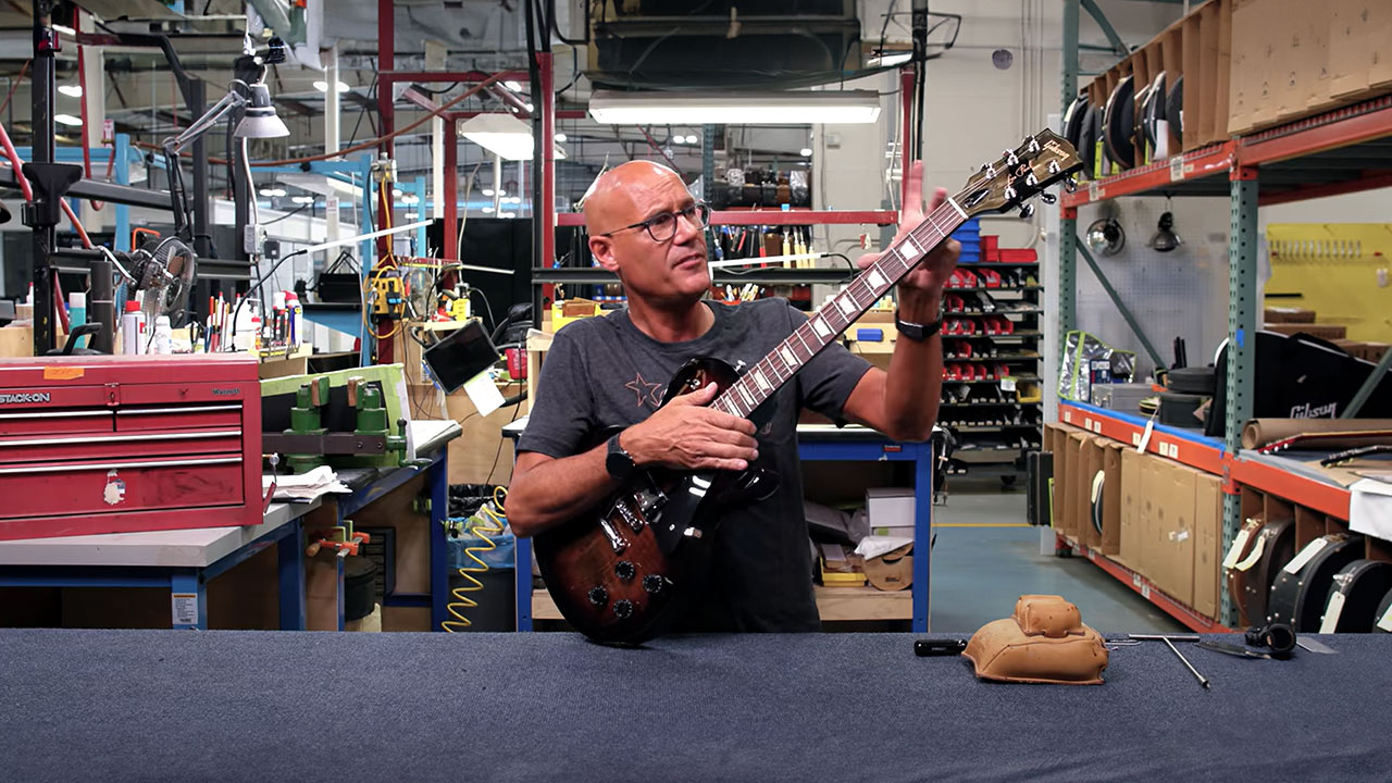 Jim DeCola teaching your how to fix fret buzz on your Gibson guitar