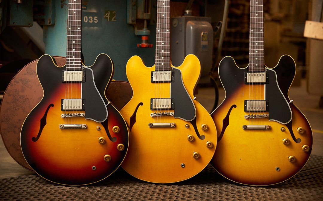 Gibson Custom Reveals Three New 1958 ES-335 Models Celebrating Gibson’s 130th Anniversary