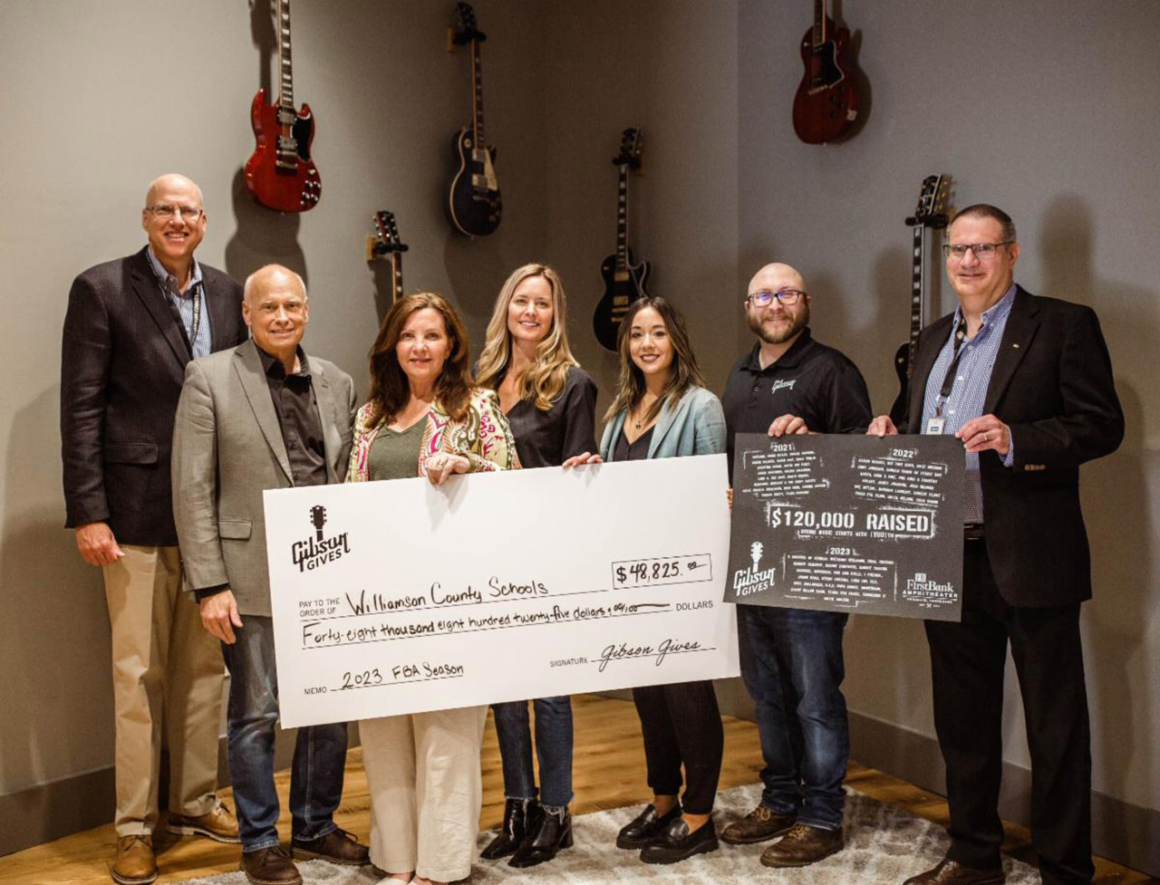 Gibson Gives and FirstBank Amphitheater Music Education Program Announce Music Icons Guitar Auction
