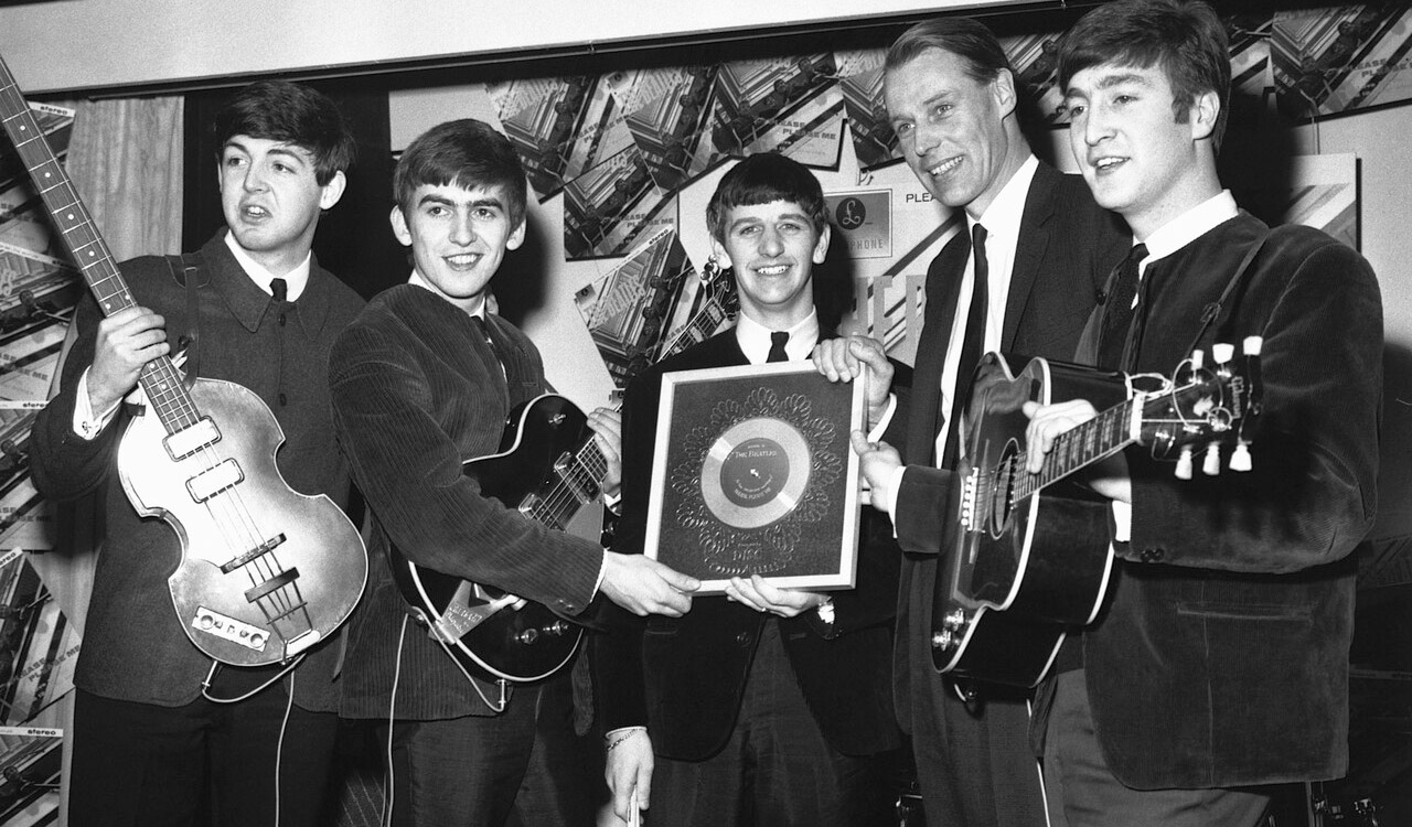 The Beatles with Sir George Martin_Getty Images Hulton Deutsch/Contributor