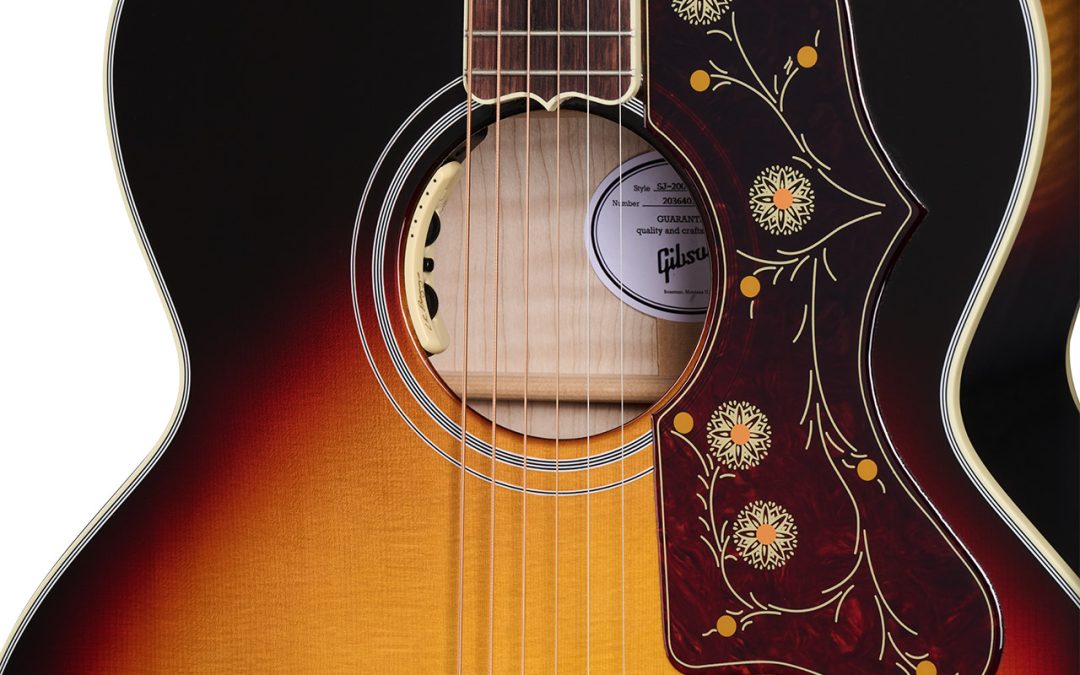 Gibson Updates the Modern Collection Acoustics With Tri-Burst Versions of the Hummingbird Standard and the SJ-200 Standard