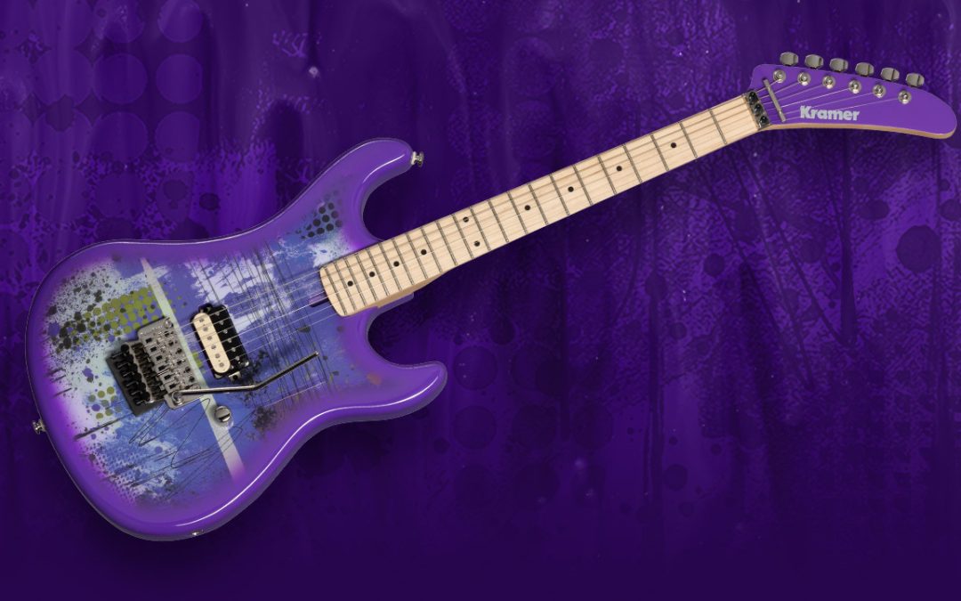 Kramer introduces the 84 Custom Graphics Purple Splatter guitar